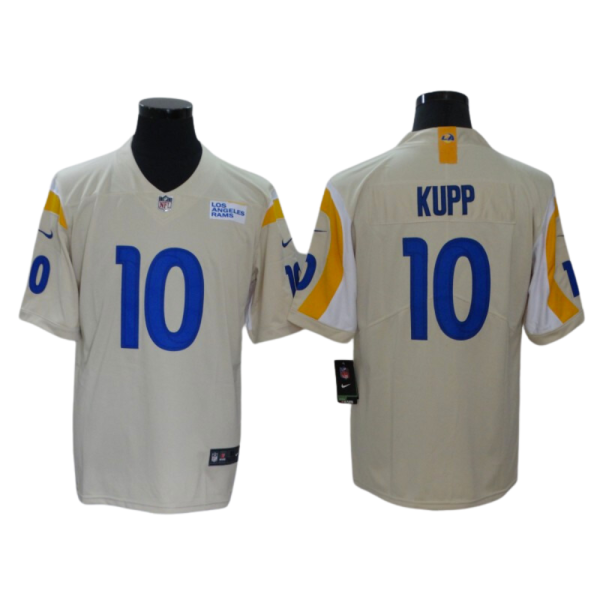 Jersey Cooper Kupp #10 Los Angeles Rams beige