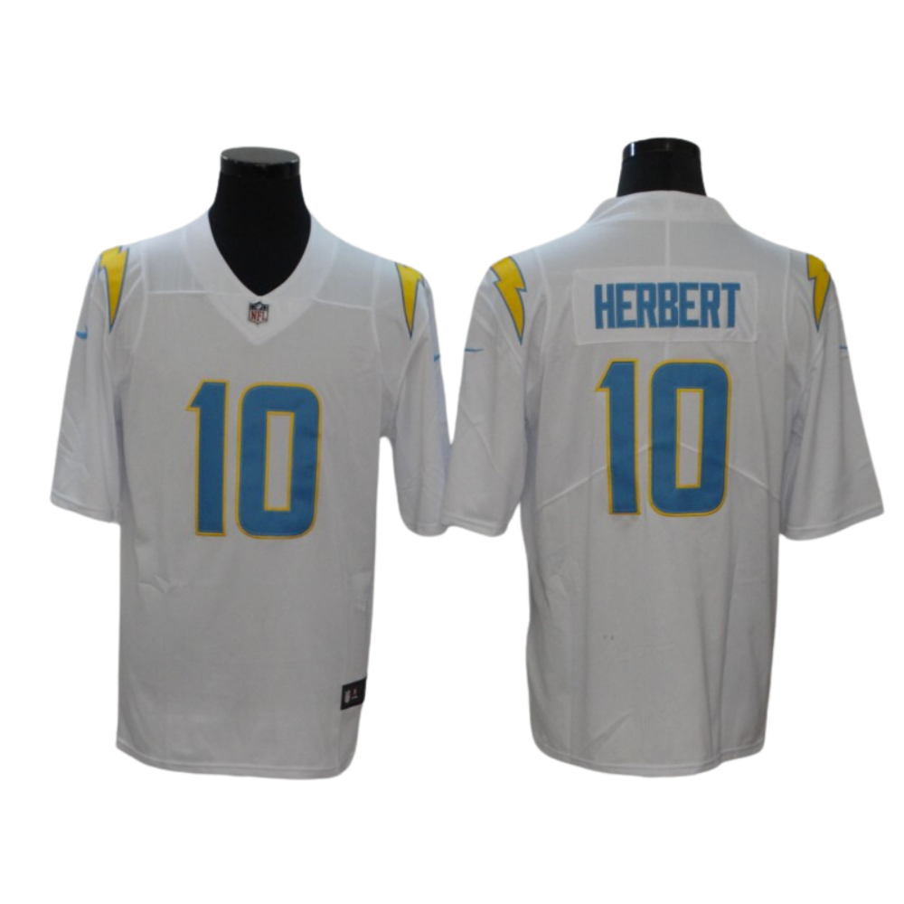 Jersey Justin Herbert #10 Los Angeles Chargers blanco