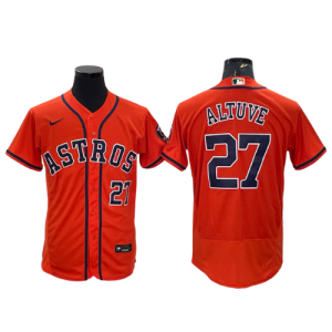 Jersey Altuve #27 Houston Astros naranja