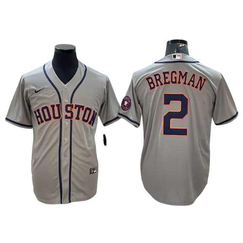 Jersey Bregman #2 Houston Astros gris