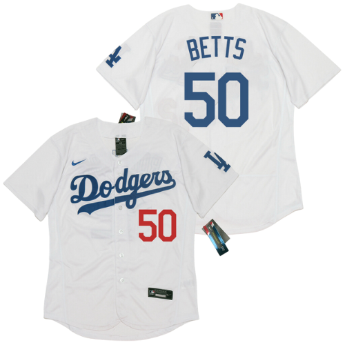 Jersey Mookie Betts #50 LA Dodgers blanco