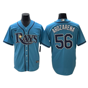 Jersey Randy Arozarena #56 Rays Tampa bay azul