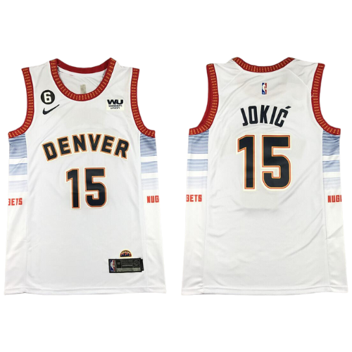 Jersey Jokic #15 Denver Nuggets balnco