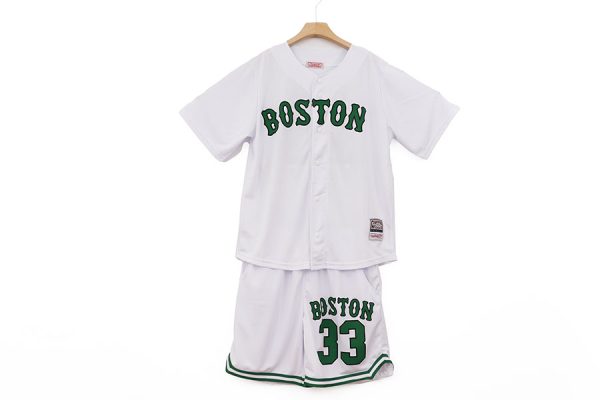 BOSTON CELTICS WHITE #33 CONJUNTO