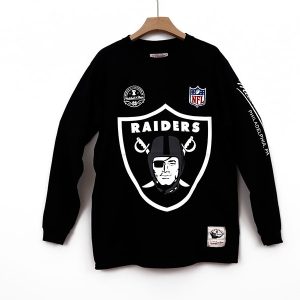 Playera Las Vegas Raiders Negro Manga Larga