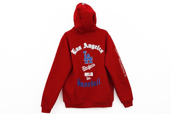 Sudadera Hoodie DODGERS LA RED BASEBALL BACK - Imagen 2