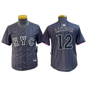 Jersey Lindor #12 NY Mets City Edition