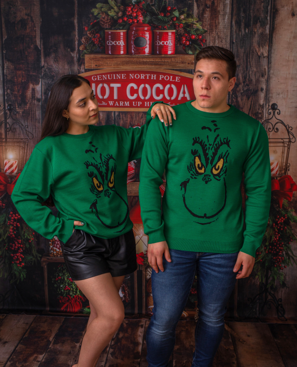 Ugly Sweaters Suéter Navideño Cara Grinch