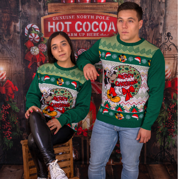 Ugly Sueter Navideño Mickey Corona